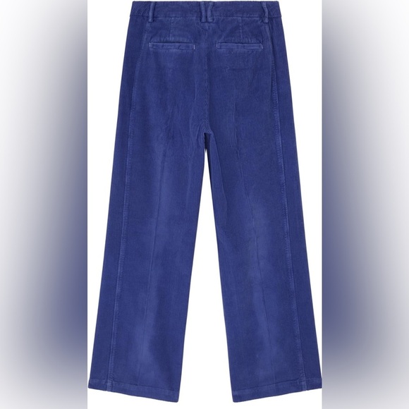 NWT Paul Smith Women's Wide-Leg Corduroy Trouser Cobalt Blue - Picture 2 of 9